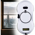 Robot nettoyeur de fenetres associant une detection des obstacles au coloris blanc