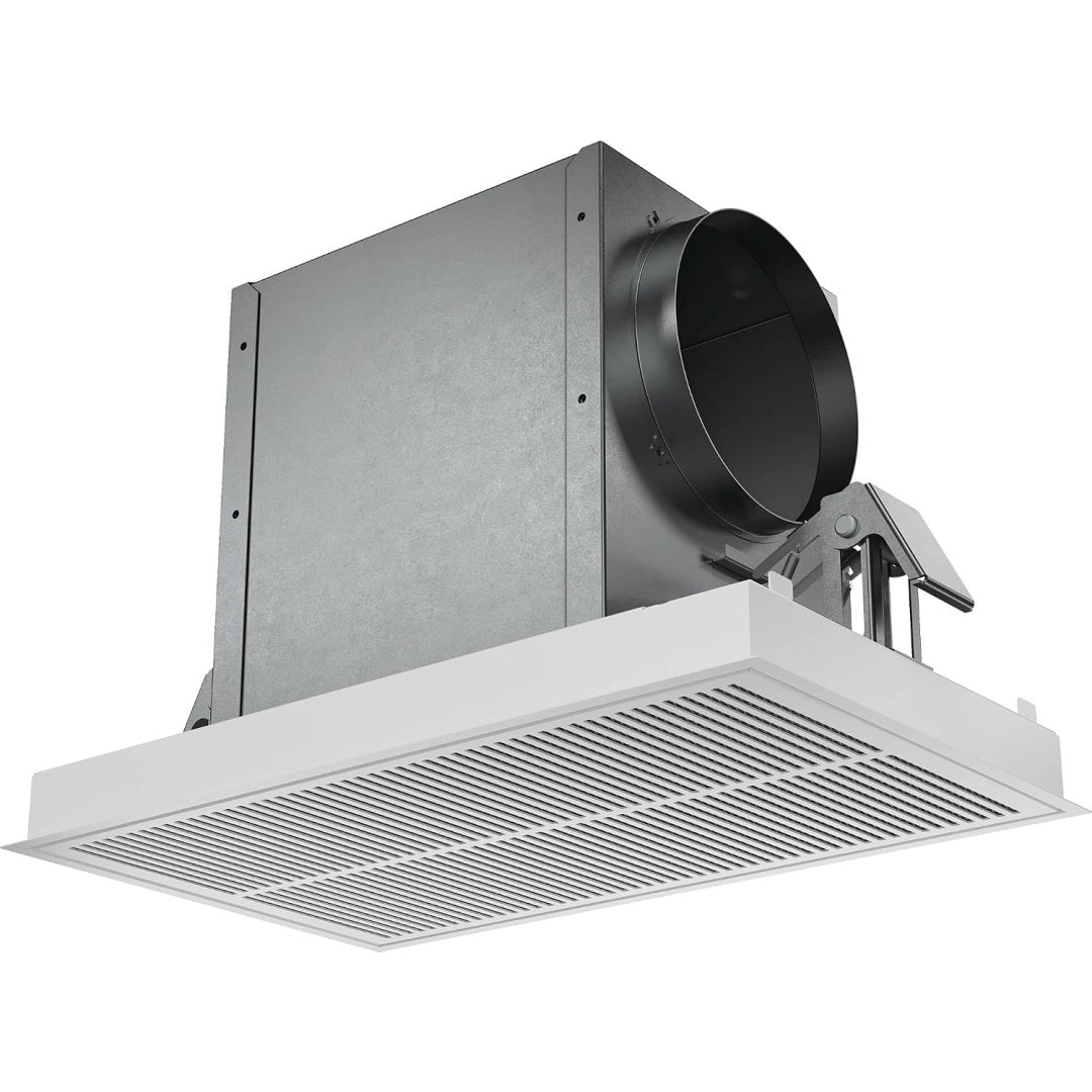 Module de recyclage pour hotte, coloris gris et blanc, avec le remplacement de la piece adaptee