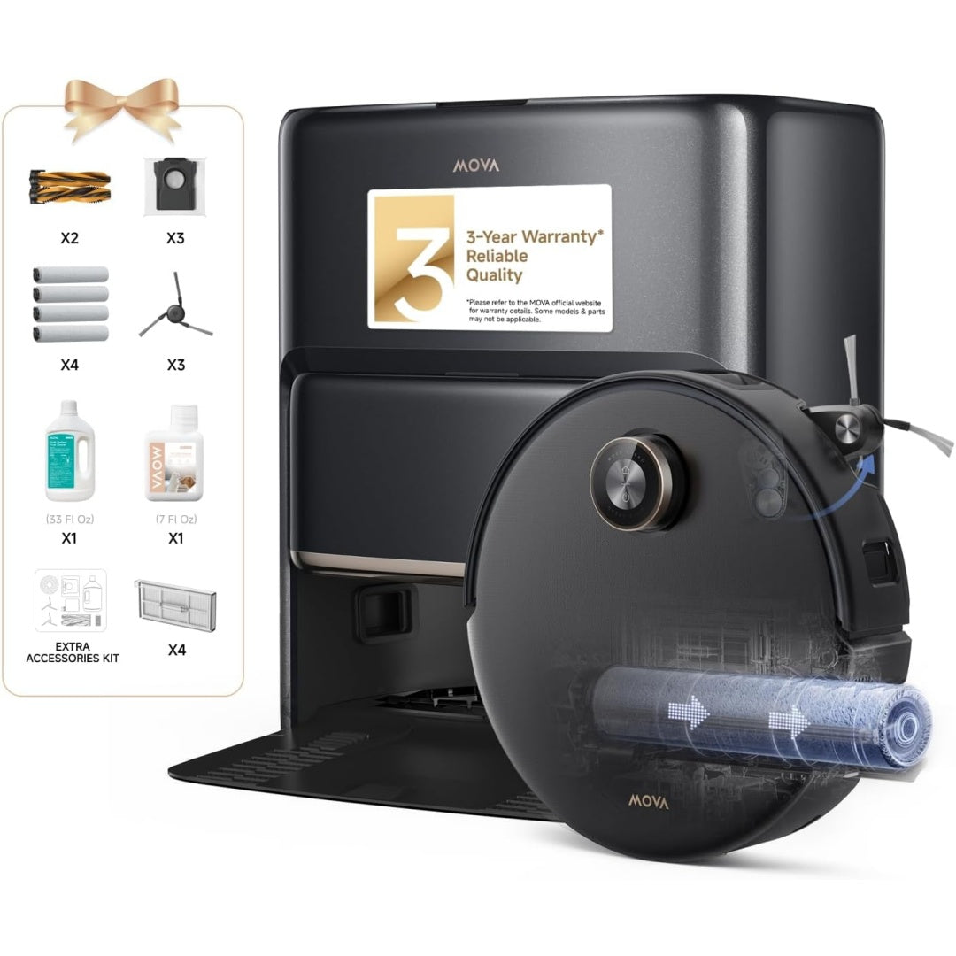 Ensemble robot et station de lavage proposant le nettoyage automatise des sols