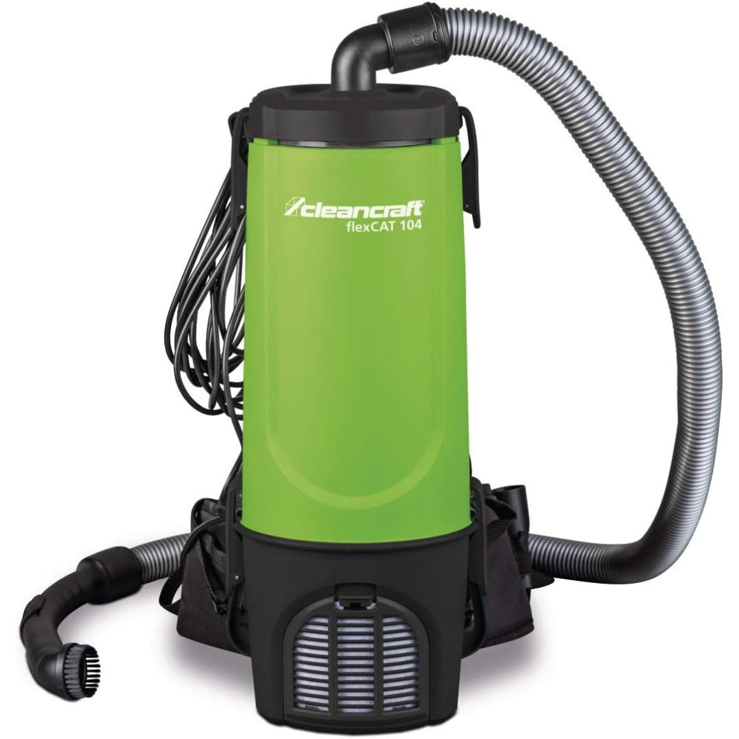 Aspirateur de sol sur roues, coloris noir, avec un mouvement rotatif