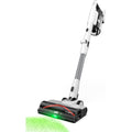 Aspirateur au format balai associant l'entretien des sols au coloris blanc
