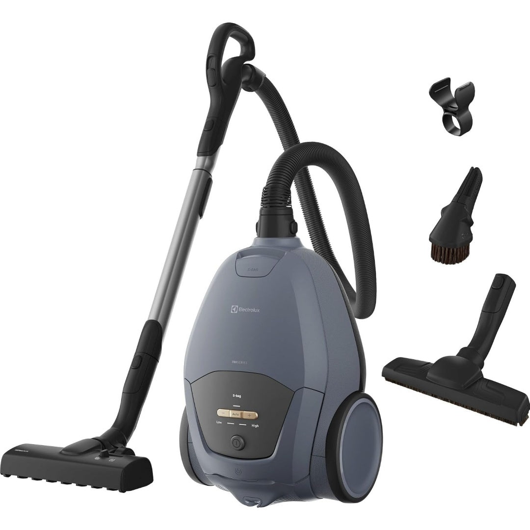 Aspirateur traineau avec l'entretien des tapis, coloris gris et noir
