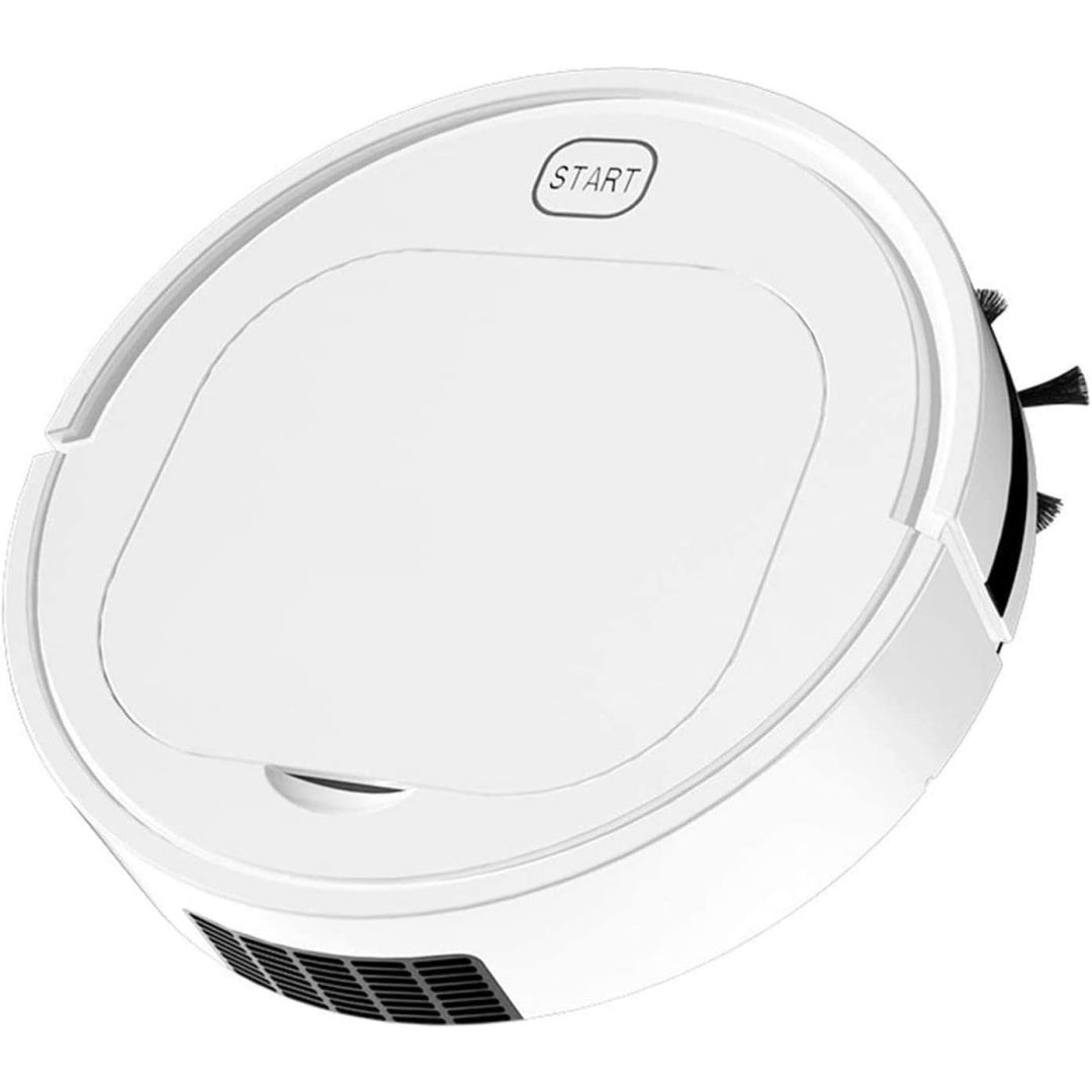 Aspirateur robotise avec l'entretien des tapis, coloris blanc et gris