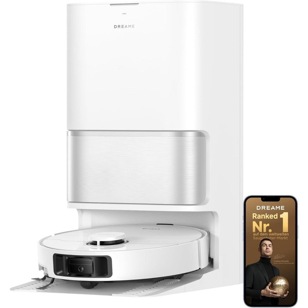 Ensemble robot et base de lavage alliant un reglage par application et une detection des obstacles