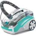 Aspirateur de sol sur roues, coloris gris et blanc, avec la collecte sans sac